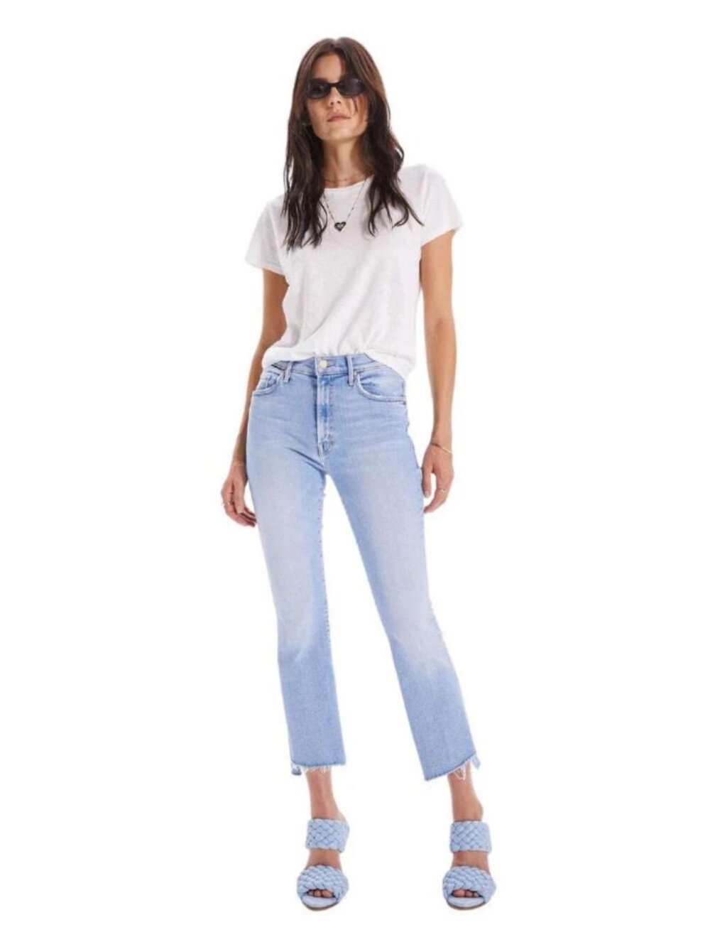 Mother Denim The Insider Crop Step Fray Jean Limited Edition Size 27